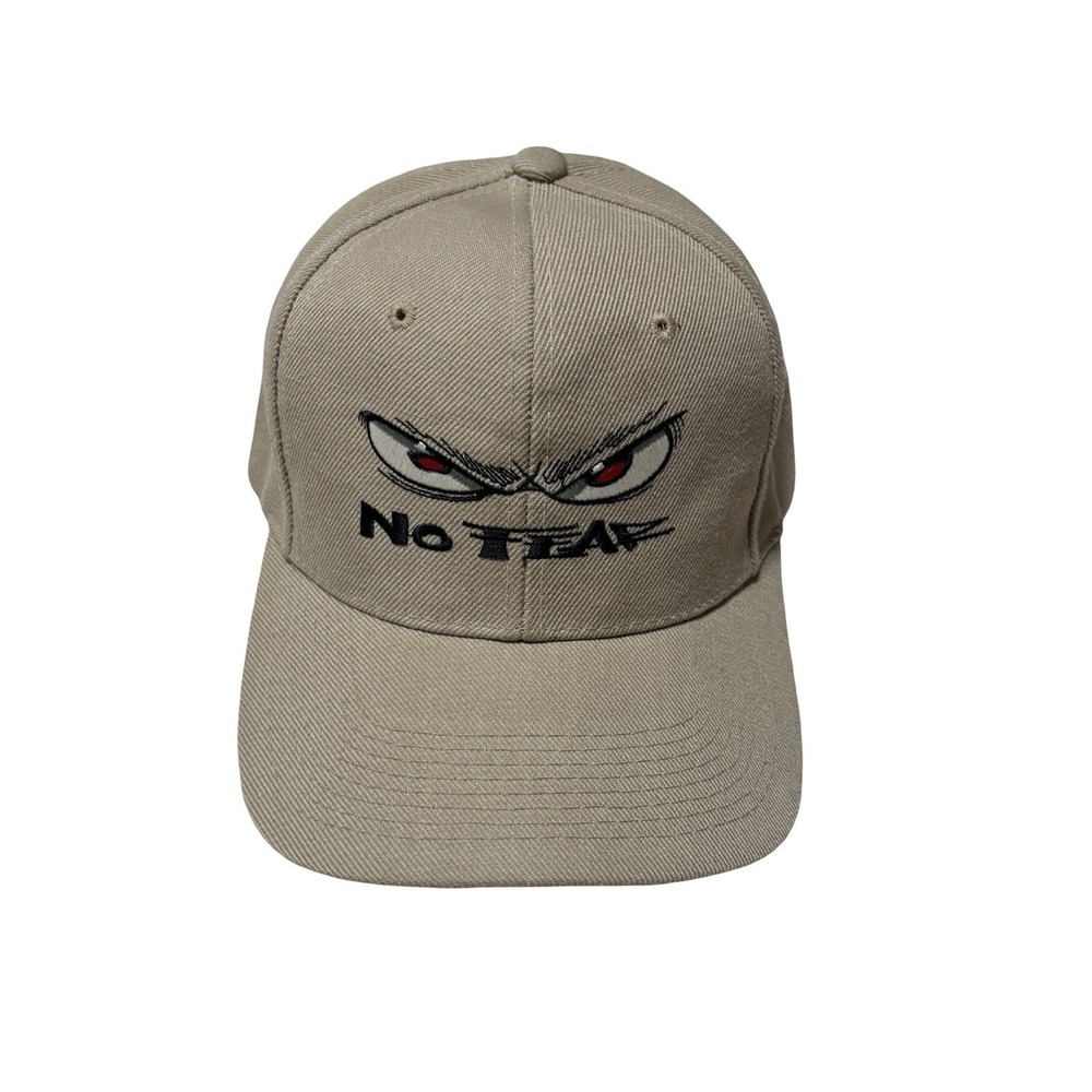 Vintage No Fear Eyes Men's Beige Snapback Hat Cap Adult OSFM